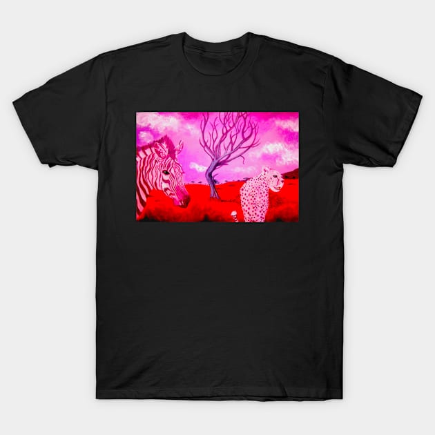 Guepardo Rosa Redux T-Shirt by Jacob Wayne Bryner 